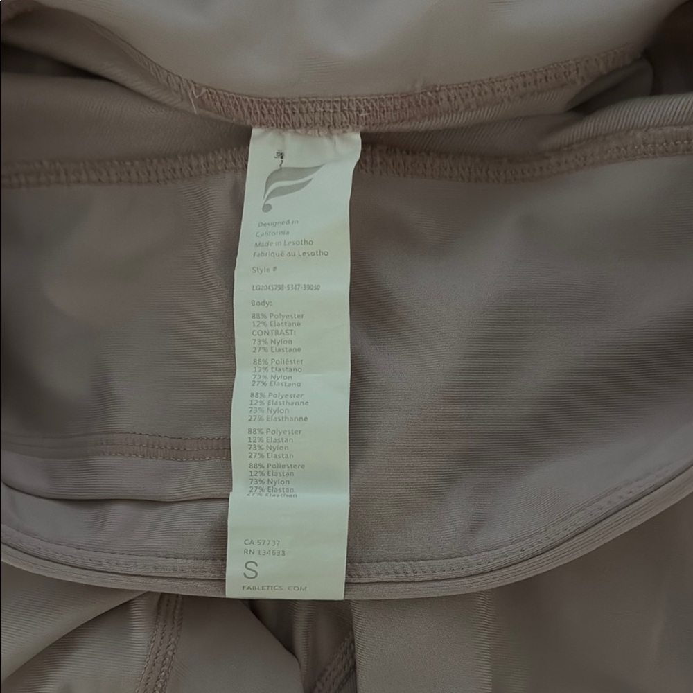fabletics Light Pink Leggings Size 2 - Picture 8 of 8